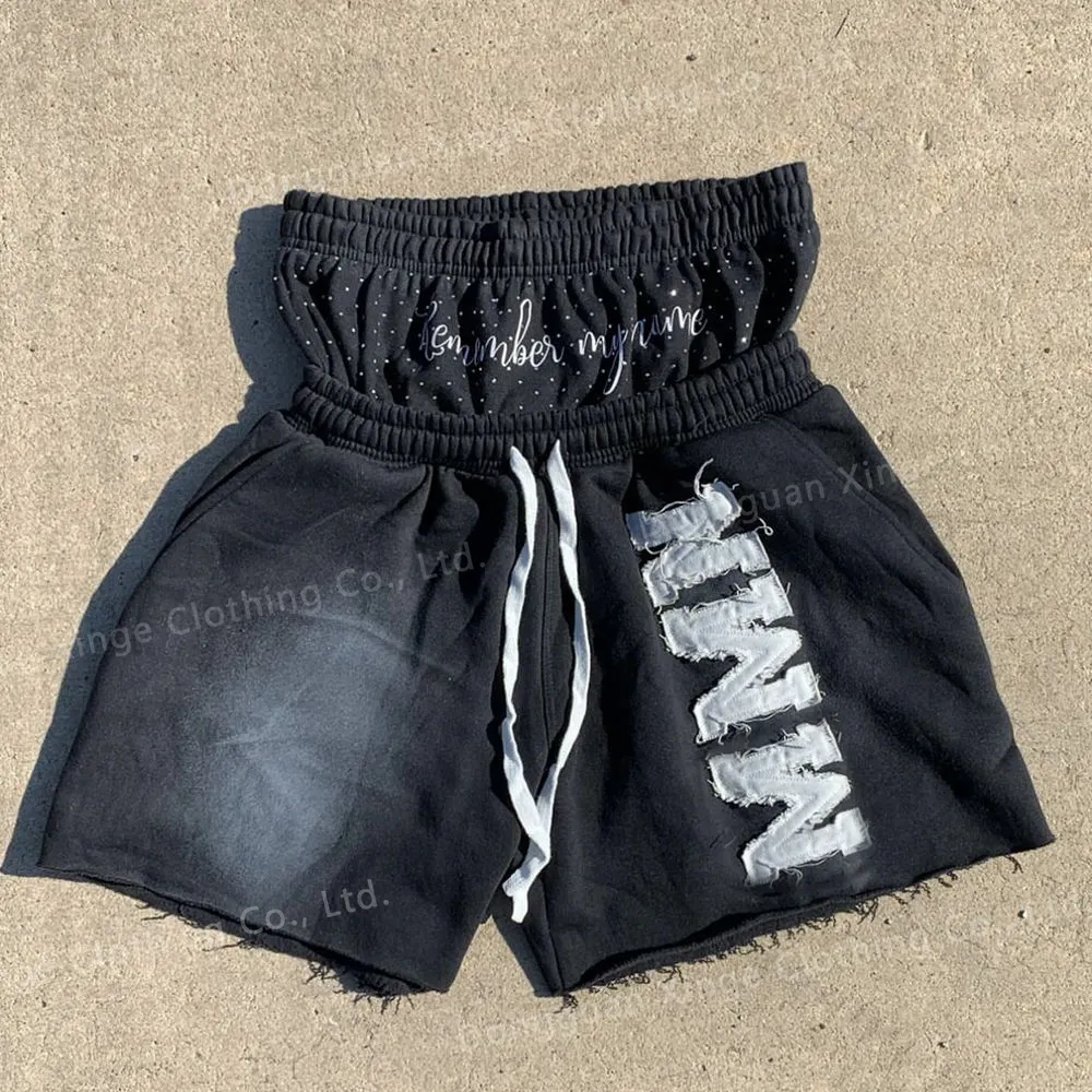 Custom Double Waist Embroidered Shorts3