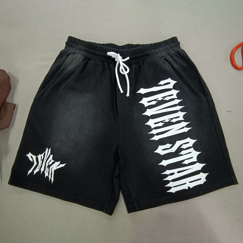 Custom Made Sun Faded Shorts with Printing and Embroidery Logo3