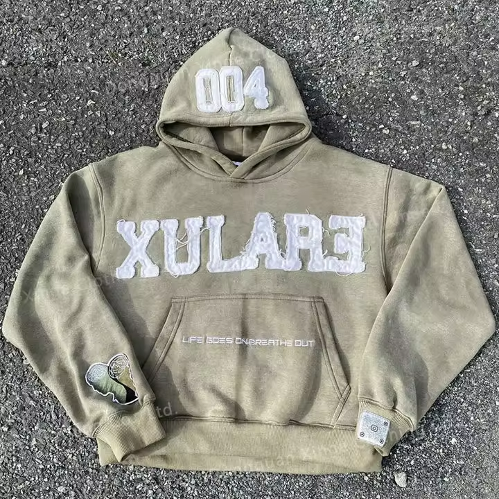 custom acid wash distressed embroidery pullover hoodies (4)